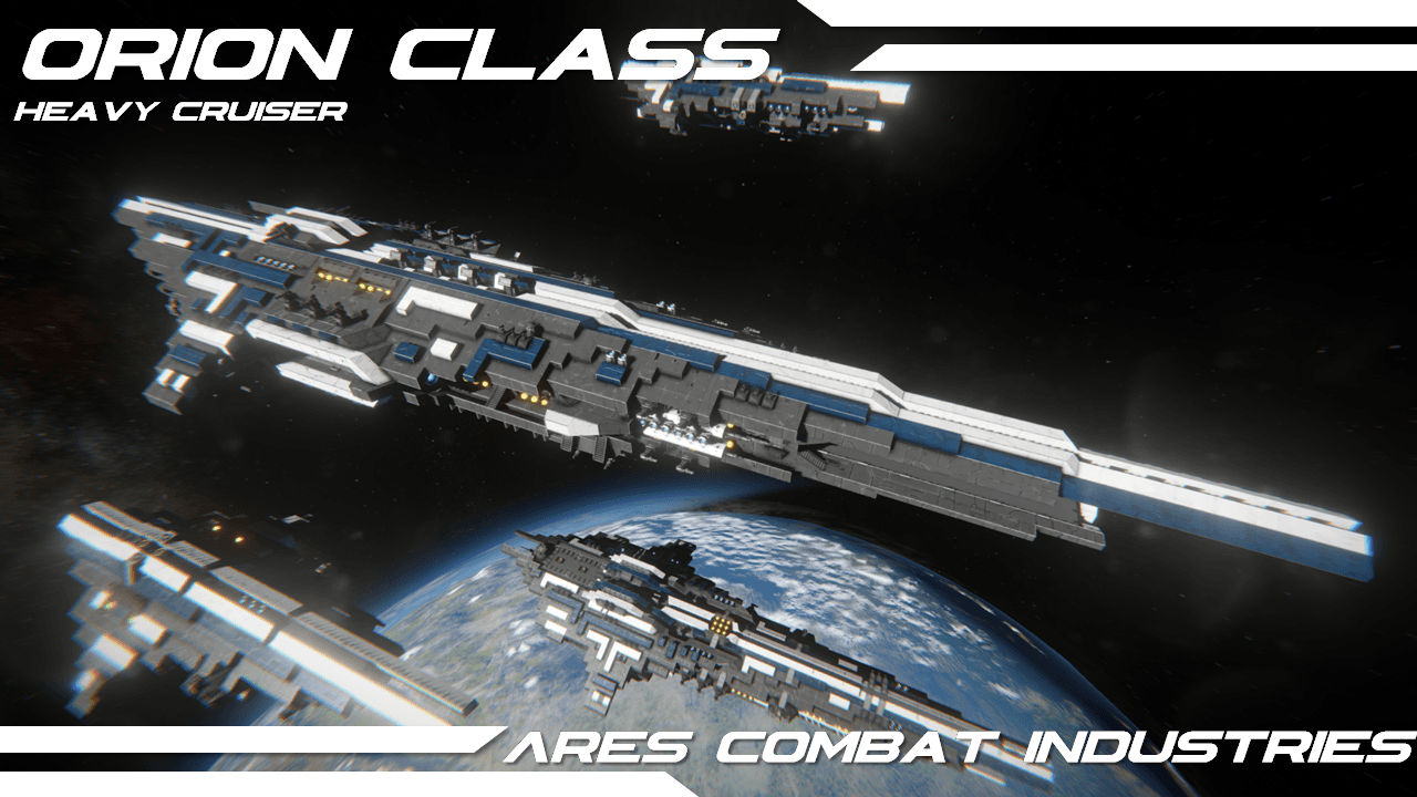 (ACI) Orion Heavy Cruiser (HCR) — Space Engineers Steam Workshop preview image