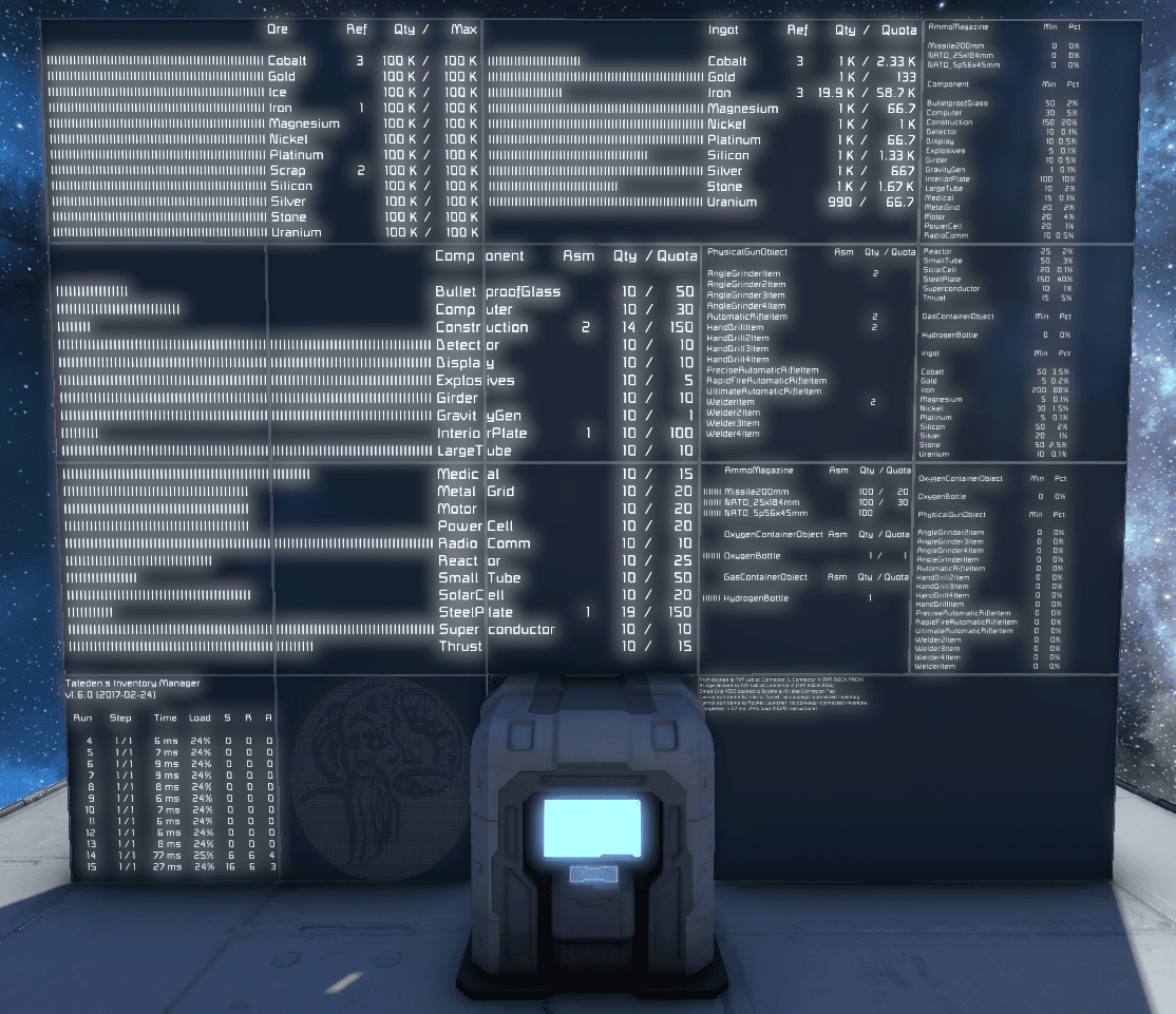 Taleden's Inventory Manager — Space Engineers Steam Workshop preview image