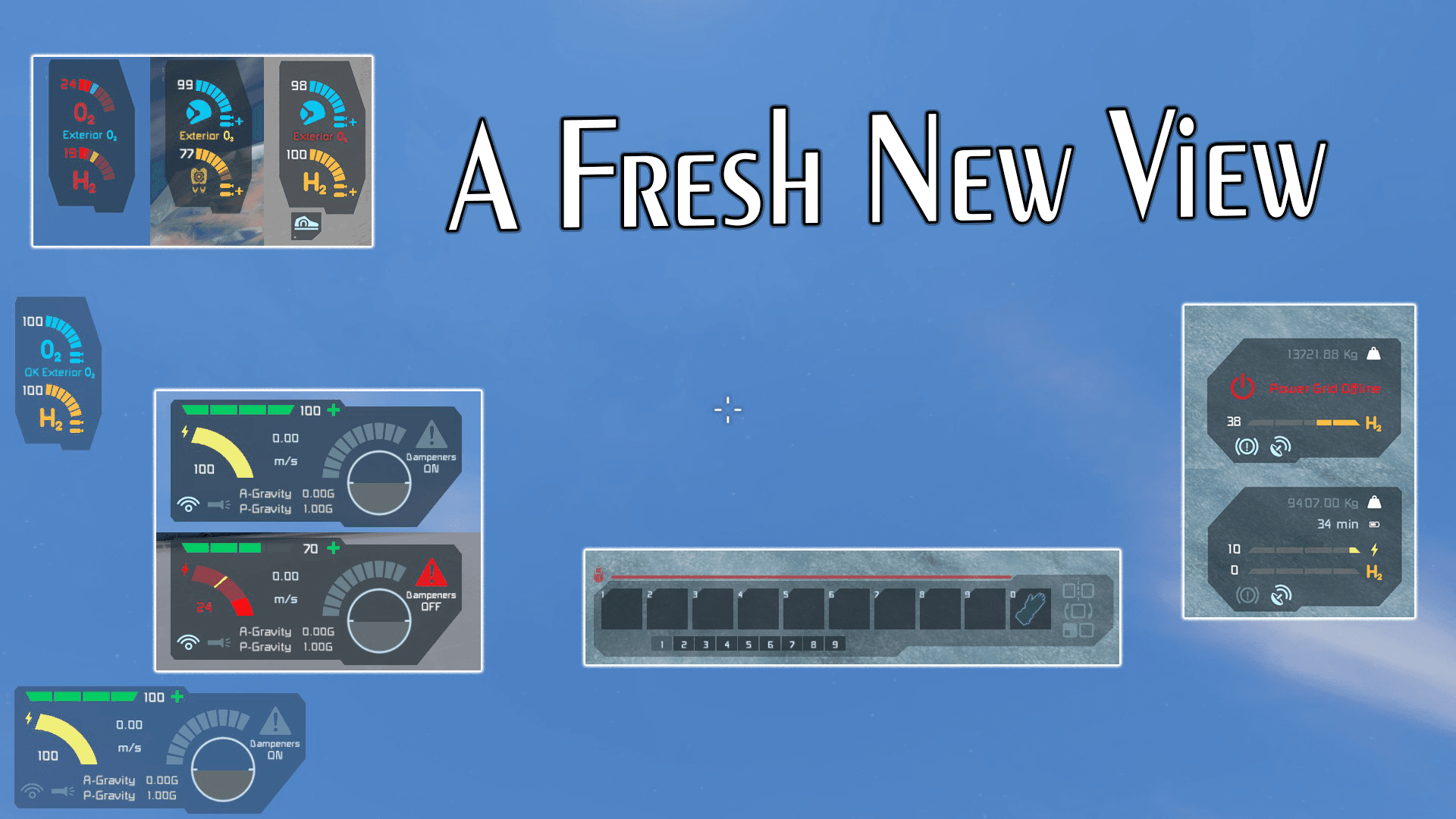 A Colored Fresh New View -a New HUD — Space Engineers Workshop preview