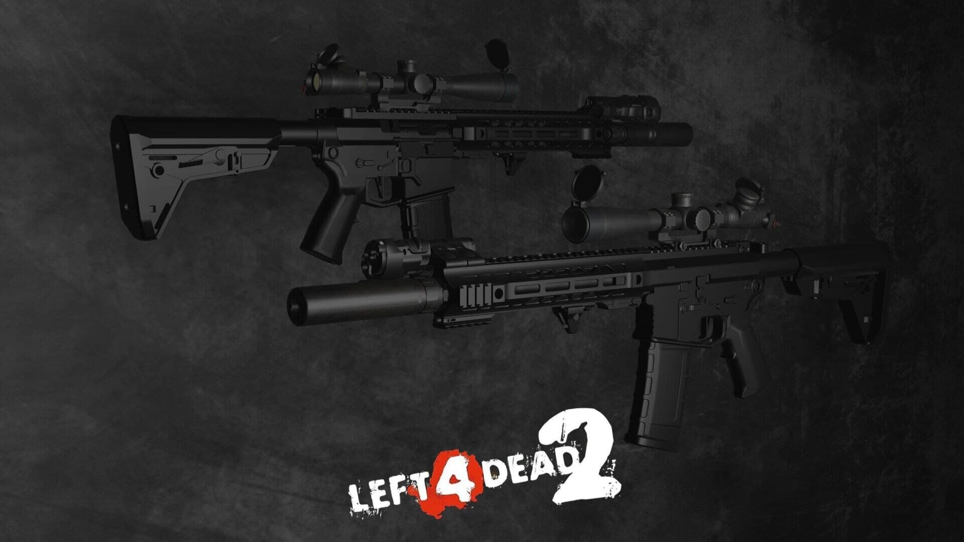 MW22 AR-15 Designated Marksman Rifle Style（Replace SCAR） — Left 4 Dead 2 Steam Workshop preview image