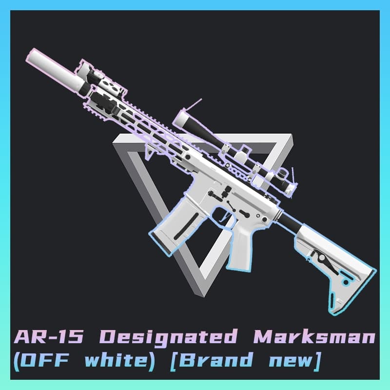 MW22 AR-15 Designated Marksman Rifle Style [Off-white (Brand new)]（Replace SCAR） — Left 4 Dead 2 Steam Workshop preview image