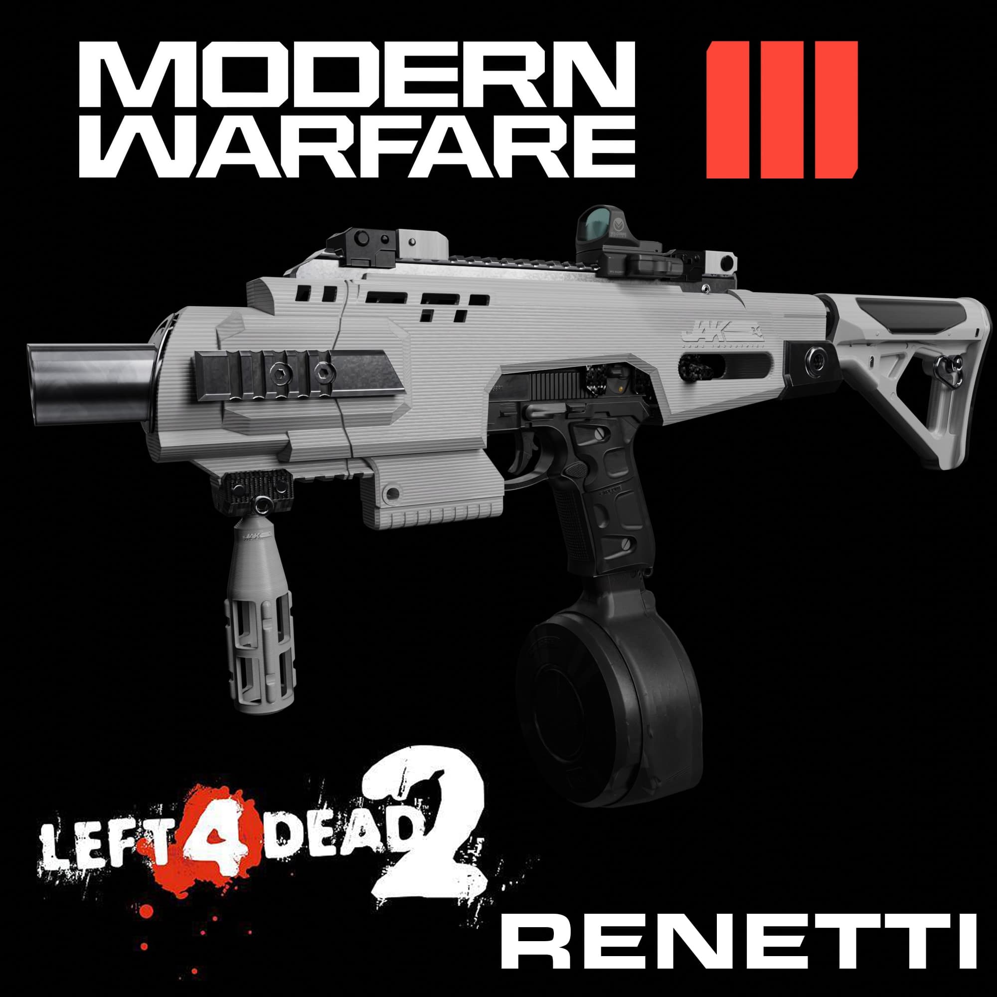 COD:MW2023 Renetti-Jak Ferocity carbine kit SMG
 — Left 4 Dead 2 Steam Workshop preview image