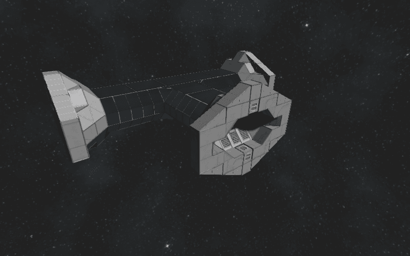 Modular Stations: 3-way Glass Corridor Module — Space Engineers Workshop preview