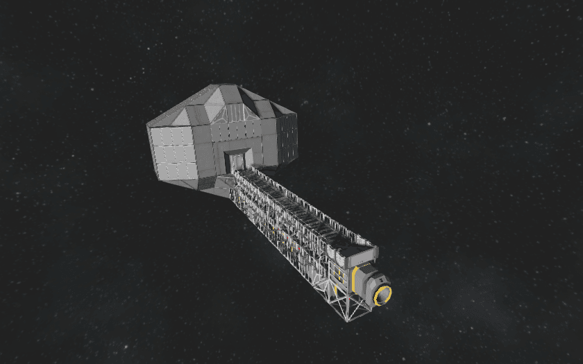 Modular Stations: Port cover with Airlock and long Docking arm — Space Engineers Steam Workshop preview image