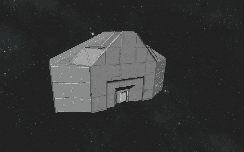 Modular Stations: Flattop Port Cover with Airlock Mk1 — Space Engineers Steam Workshop preview image
