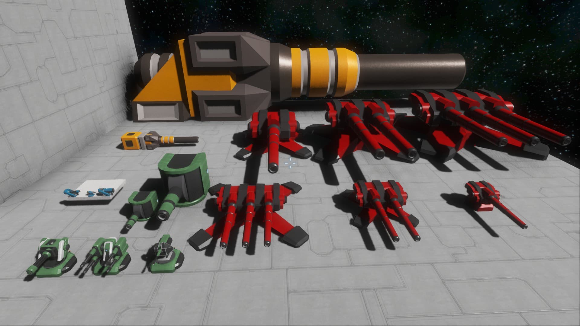 Battle Cannon and Turrets (DX11) — Space Engineers Workshop preview