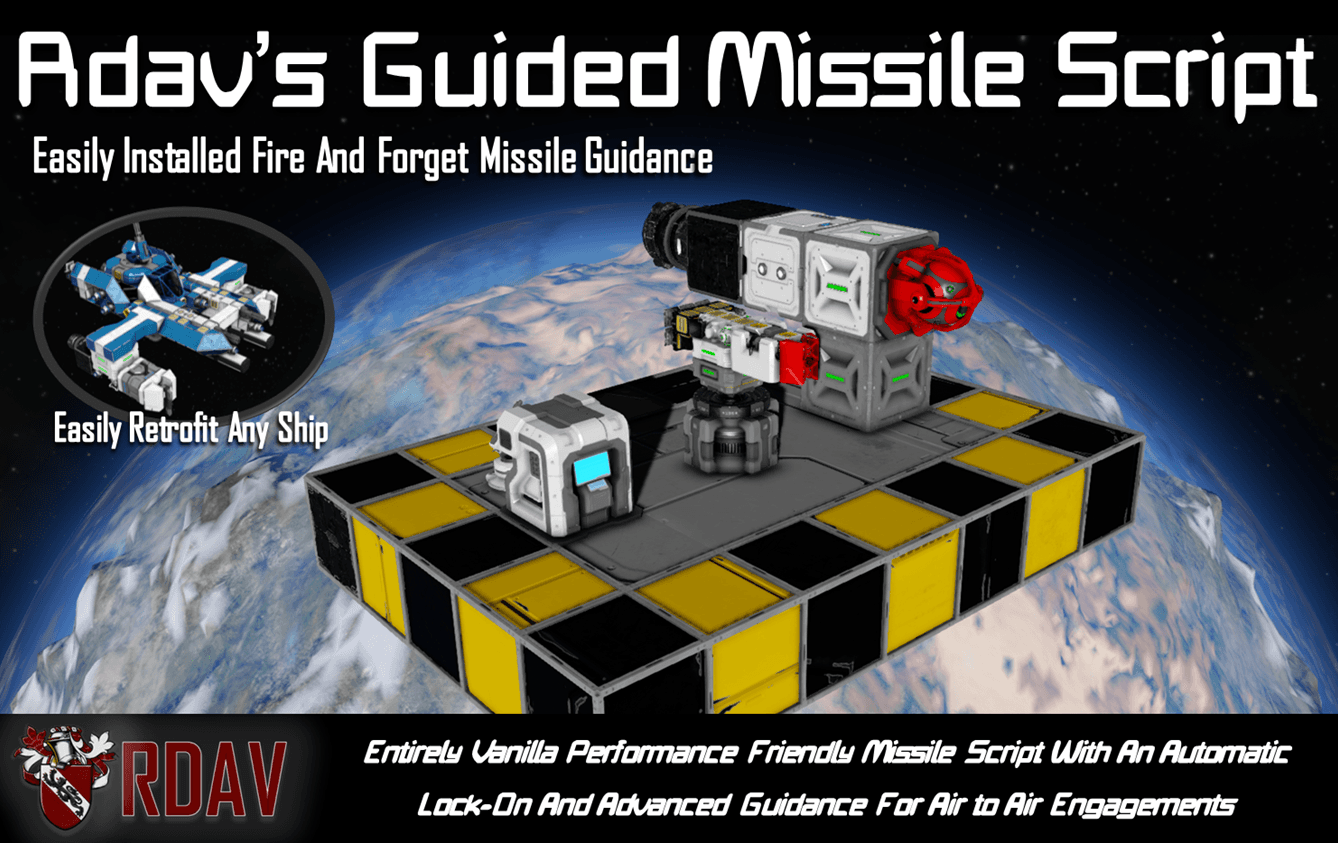 [Archive] Rdav's Guided Missile Script — Space Engineers Steam Workshop preview image