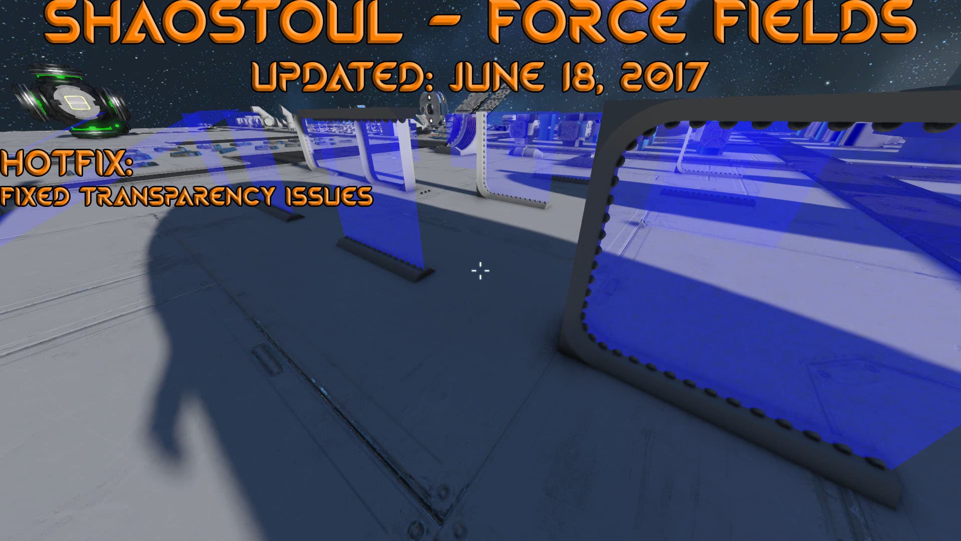 Shaostoul's: Force Fields — Space Engineers Steam Workshop preview image