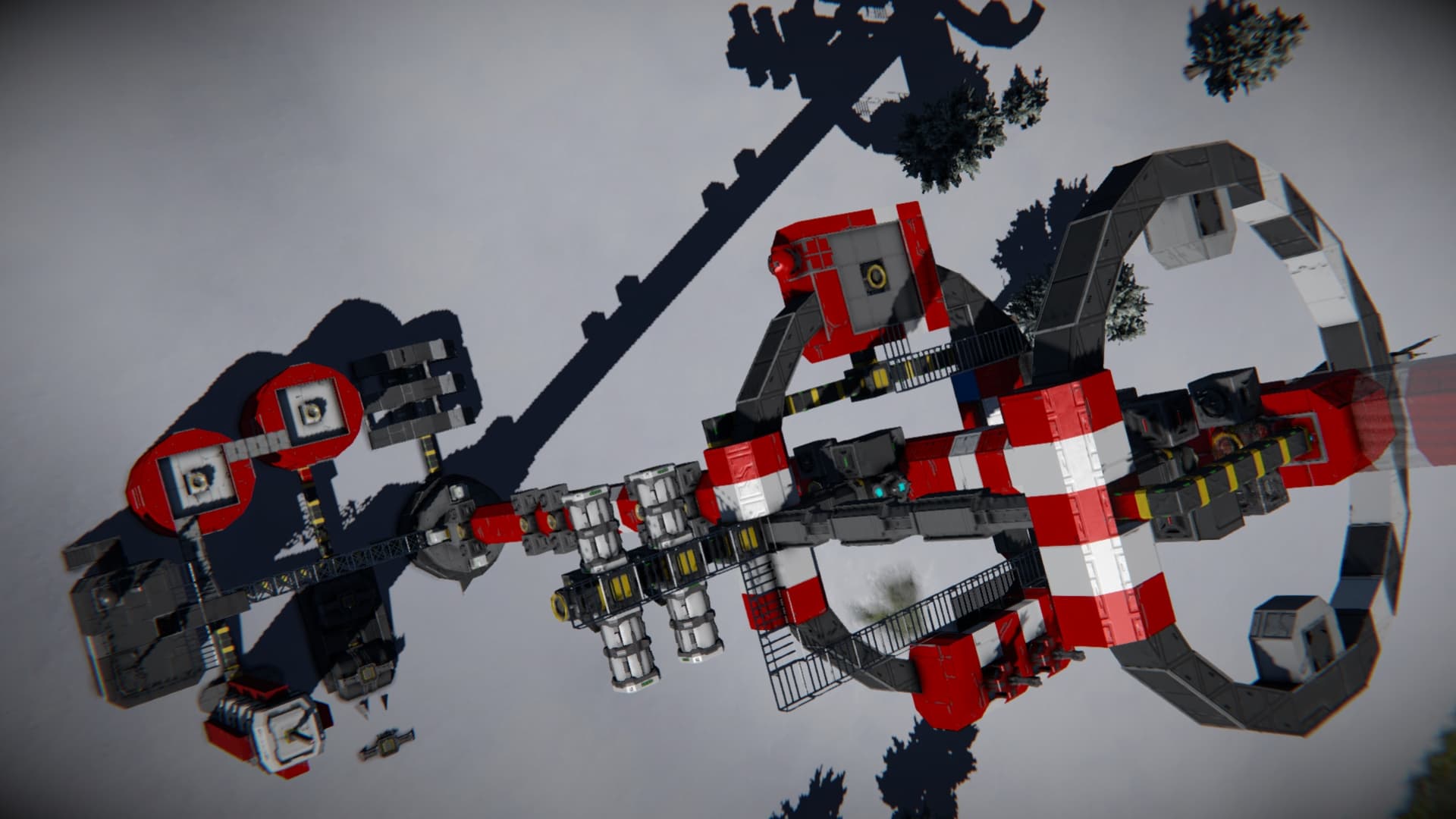Red Team Space Tether — Space Engineers Workshop preview