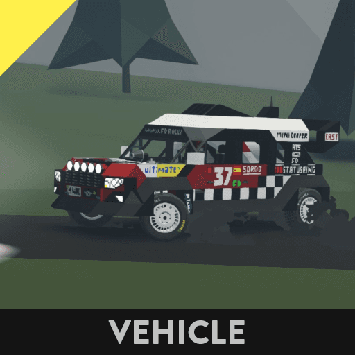 WRC Rally car mini cooper — Stormworks: Build and Rescue Workshop preview