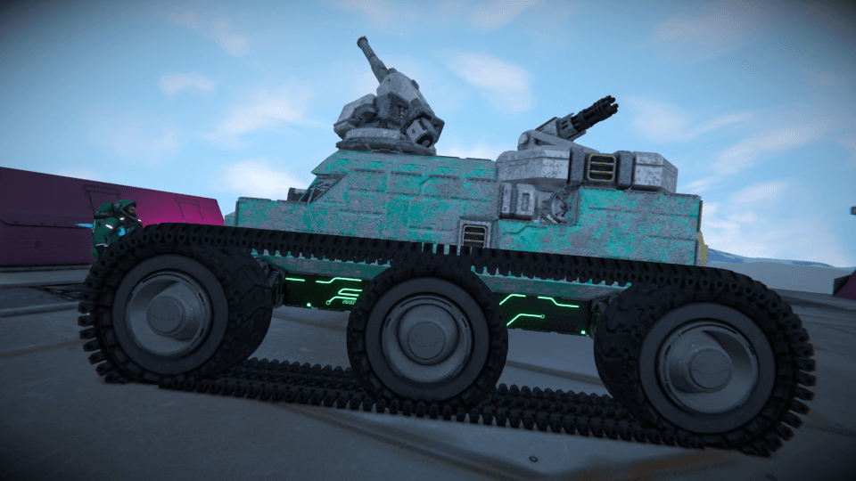 Hound patrol tank_1 Treads — Space Engineers Workshop preview