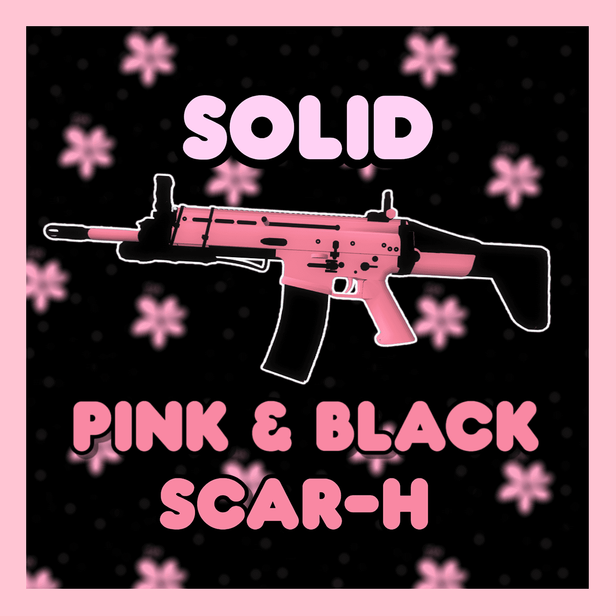Solid Pink & Black SCAR-H — Left 4 Dead 2 Steam Workshop preview image