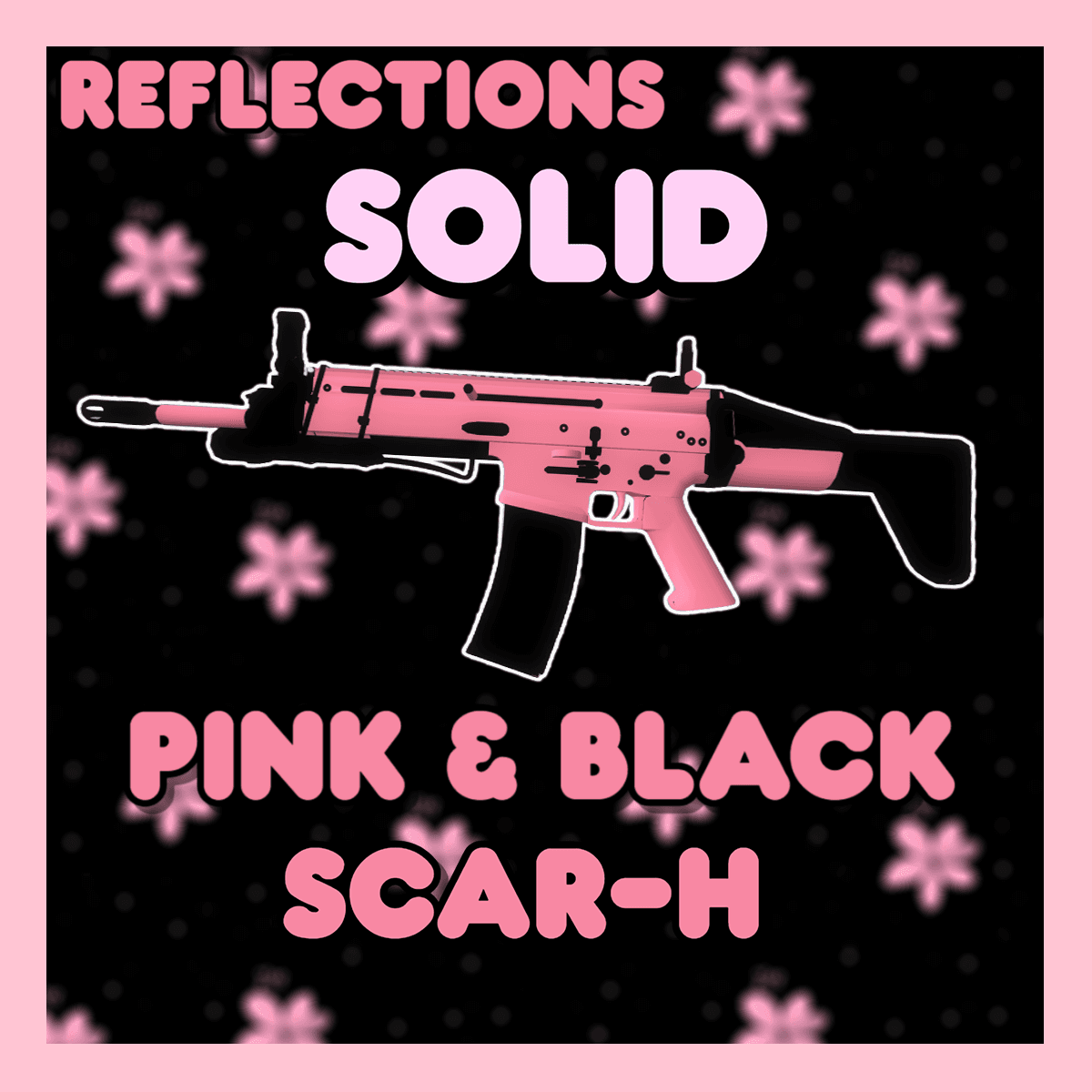 Solid Pink & Black SCAR-H Reflections — Left 4 Dead 2 Steam Workshop preview image