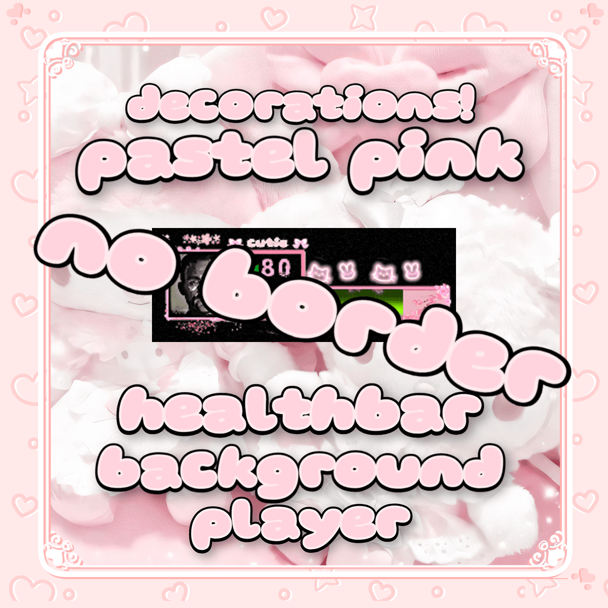 Sakura Pastel Pink Healthbar Background Player (Decorations!) No Health Border — Left 4 Dead 2 Steam Workshop preview image