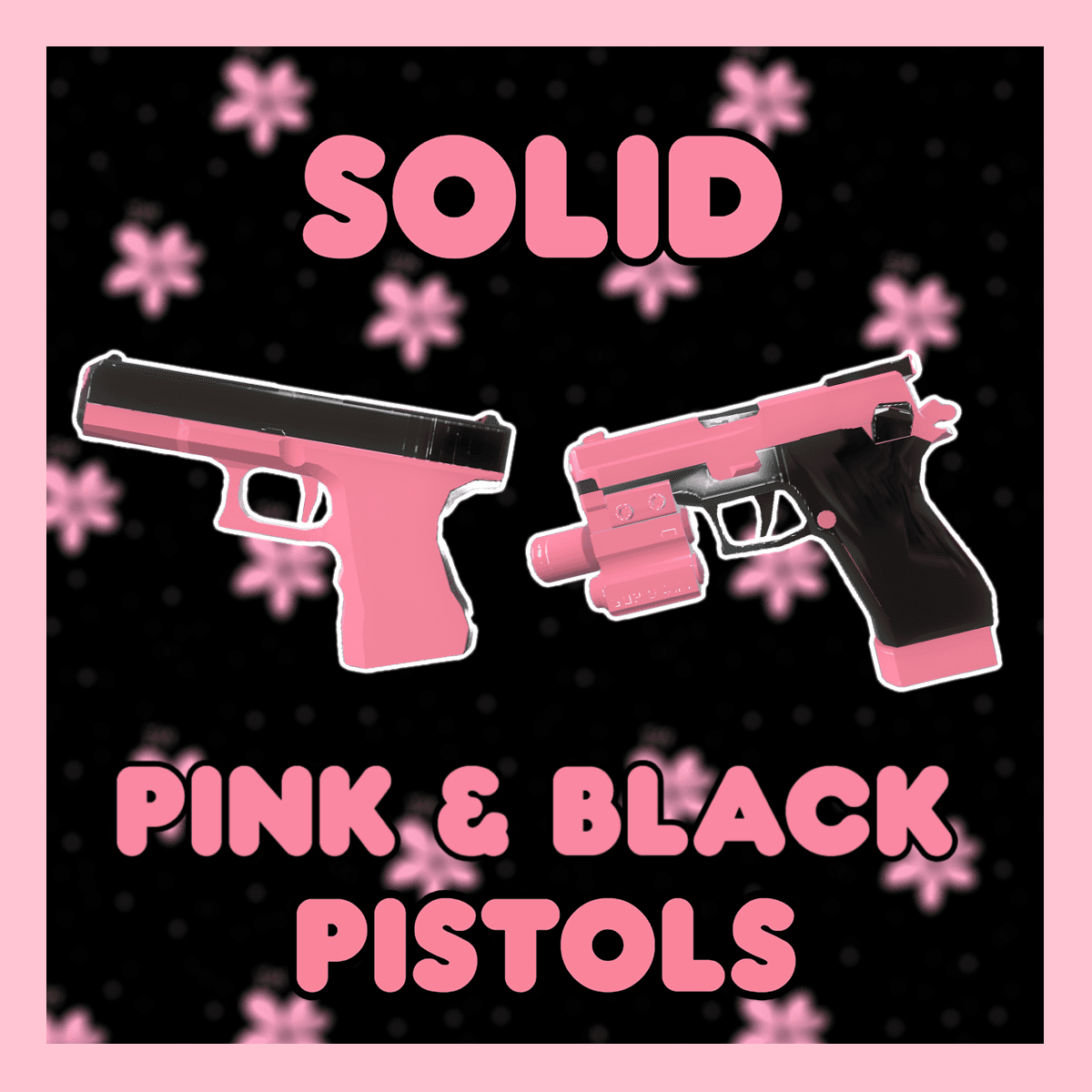 Solid Pink & Black Pistols — Left 4 Dead 2 Steam Workshop preview image