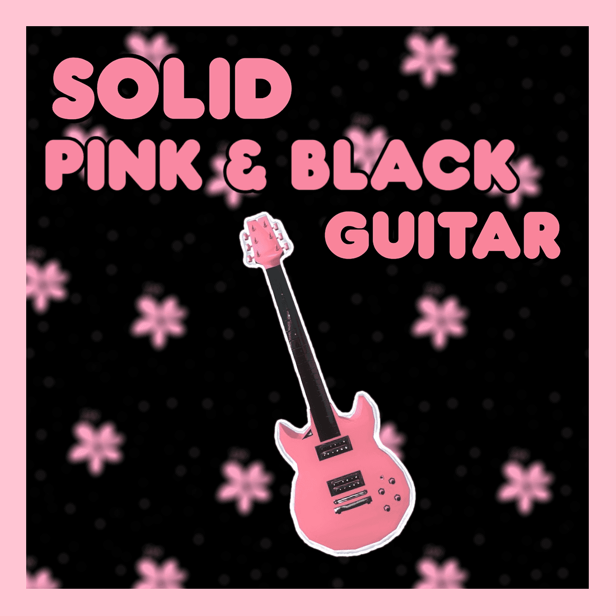 Solid Pink & Black Electric Guitar — Left 4 Dead 2 Steam Workshop preview image