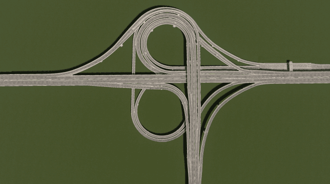 四向喇叭立交 Four-directional interchange — Cities: Skylines Workshop preview