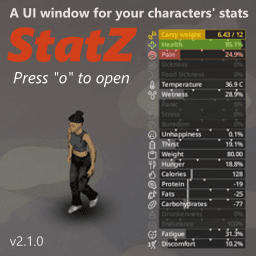 [B41/B42] StatZ — Project Zomboid Steam Workshop preview image