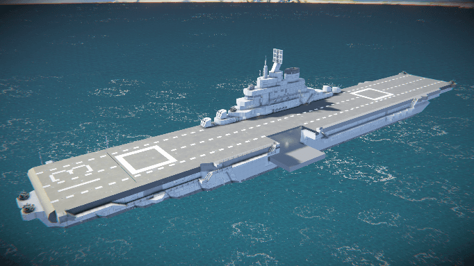 CV-13 Essex Class Aircraft Carrier — Space Engineers Workshop preview