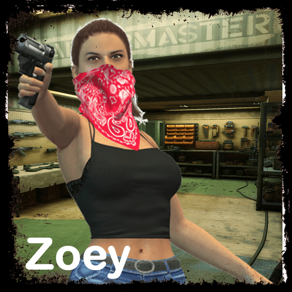 GTA 6: Lucia - Zoey
 — Left 4 Dead 2 Steam Workshop preview image
