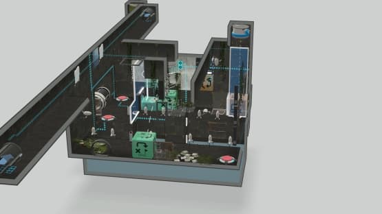 Bouncy cube vacuuming — Portal 2 Workshop preview
