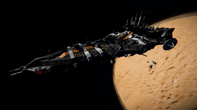 Arcadia Class Long Range Communication Cruiser Gen.II — Space Engineers Workshop preview