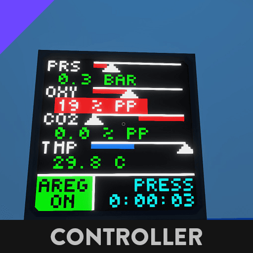 Life Support Screen with Atmospheric Regulator — Stormworks: Build and Rescue Steam Workshop preview image