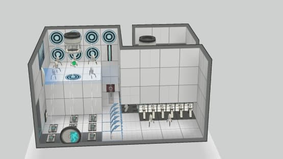 A very hard but doable Test Chamber. — Portal 2 Workshop preview
