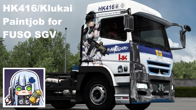 Klukai / HK416 Paintjob for Fuso SGV — Euro Truck Simulator 2 Steam Workshop preview image