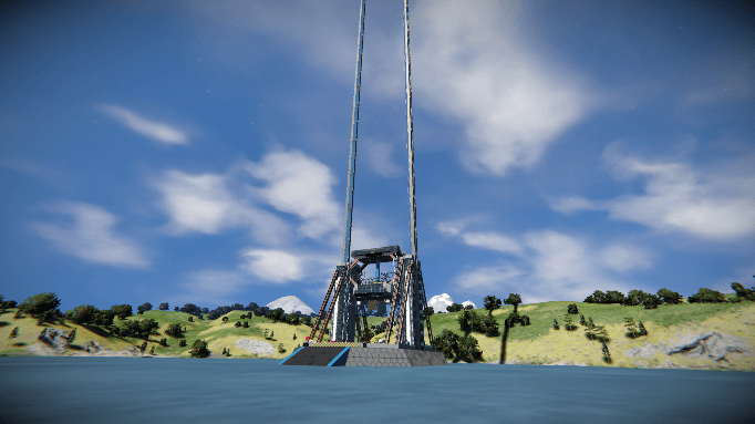 Wheel Powered Space Elevator — Space Engineers Workshop preview