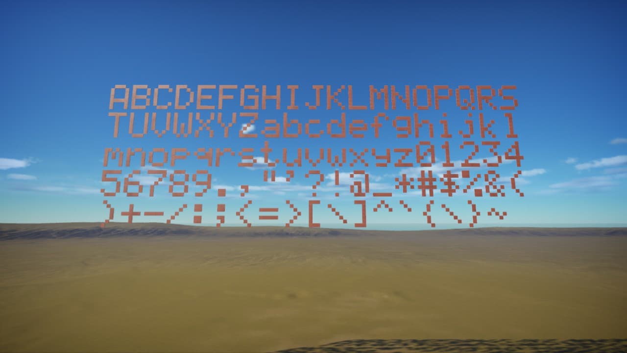 LCD Display Font — Planet Coaster Steam Workshop preview image