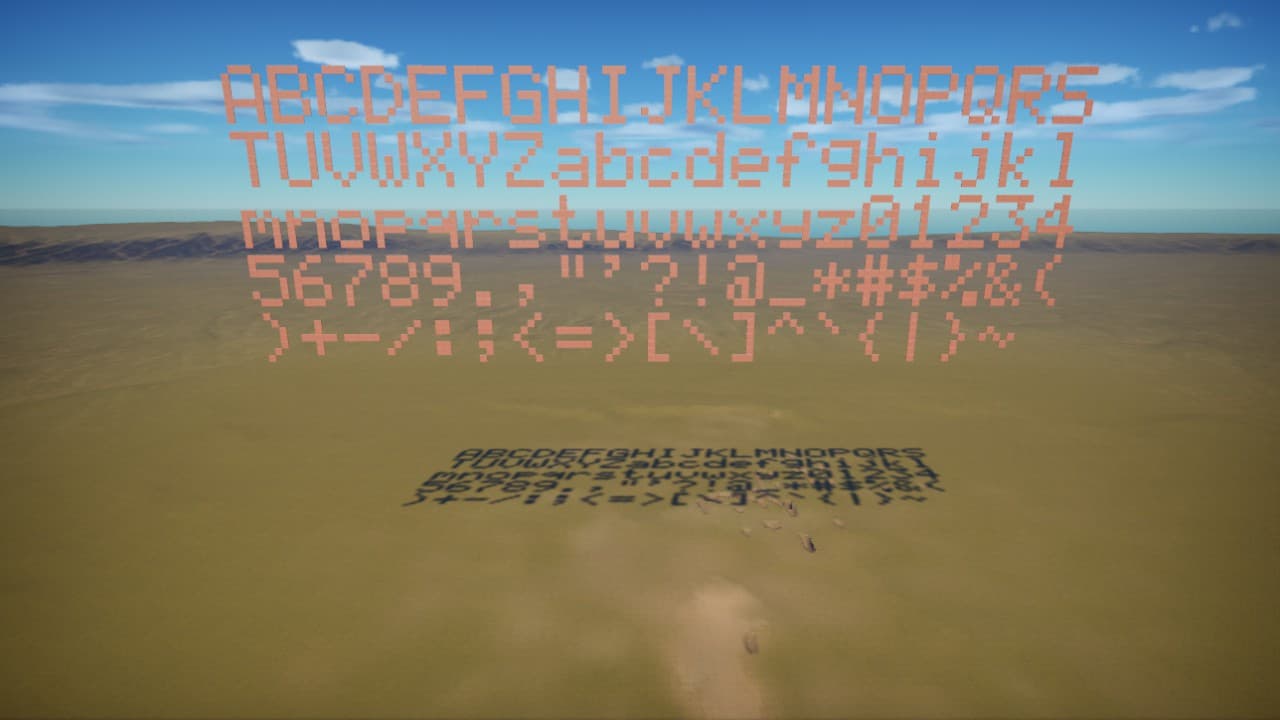 LCD Display font — Planet Coaster Steam Workshop preview image
