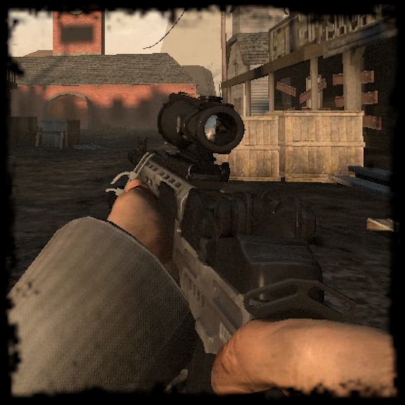 "L4D2 Styled" ACOG M14 EBR (Hunting Rifle) — Left 4 Dead 2 Steam Workshop preview image