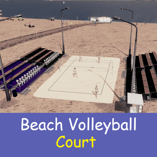 Beach Volleyball Court [After Dark DLC] — Cities: Skylines Steam Workshop preview image