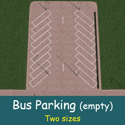 Bus Parking (Empty) - Two Sizes — Cities: Skylines Steam Workshop preview image