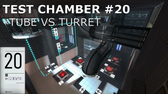 Test chamber #20 "Tube VS turret" — Portal 2 Workshop preview
