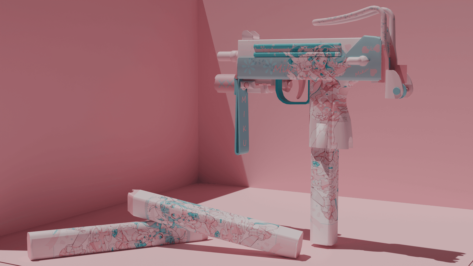 【MIKU酱主题】smg（mac-10）替换 【描边，夜光】 — Left 4 Dead 2 Workshop preview