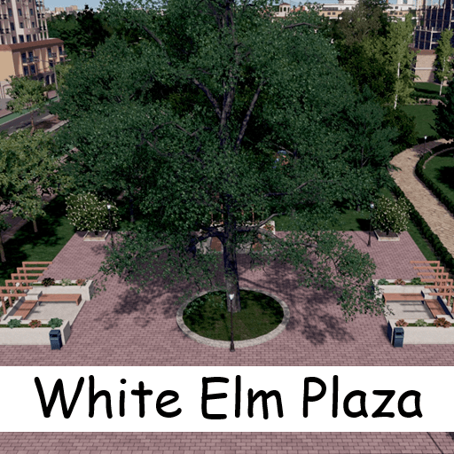 White Elm Plaza (2 sizes) — Cities: Skylines Steam Workshop preview image