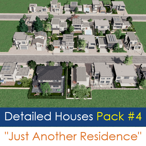 Detailed Houses Pack #4: "Just Another Residential" — Cities: Skylines Workshop preview