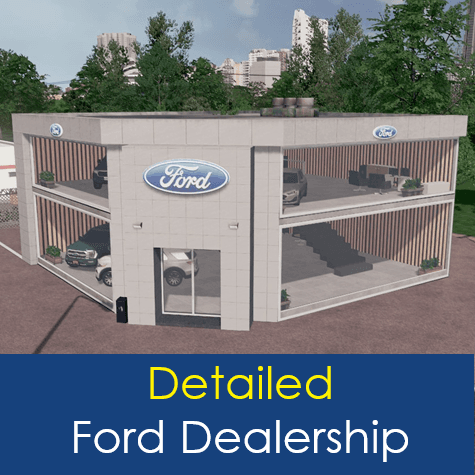 Detailed Ford Showroom (for Downtown / City Center) — Cities: Skylines Steam Workshop preview image