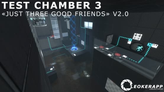 Test chamber #3 "Just three good friends" — Portal 2 Steam Workshop preview image