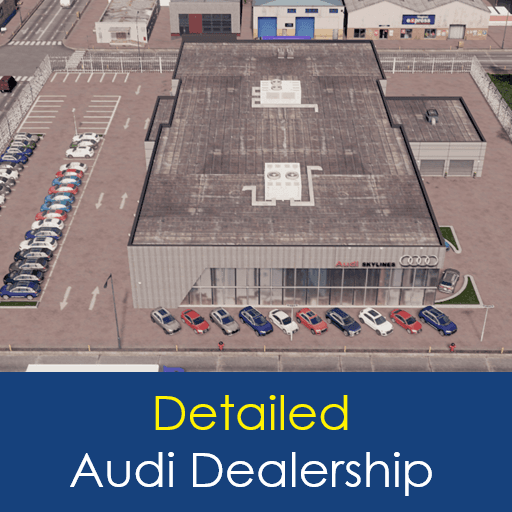 Detailed Audi Dealership — Cities: Skylines Steam Workshop preview image