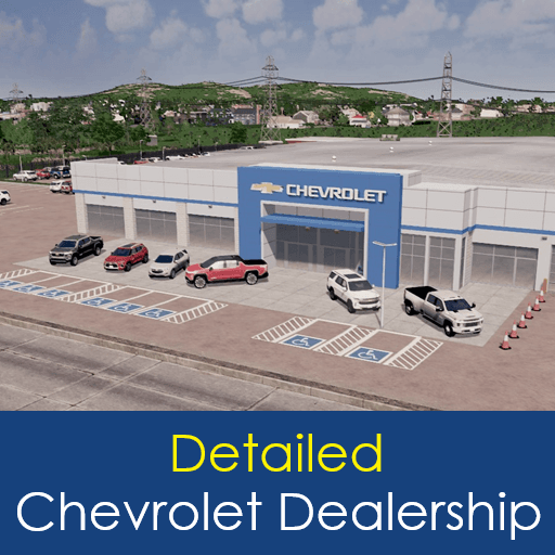 Detailed Chevrolet Dealership — Cities: Skylines Steam Workshop preview image