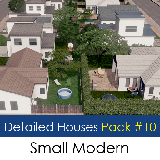 Detailed Houses Pack #10: Small Modern Houses — Cities: Skylines Steam Workshop preview image