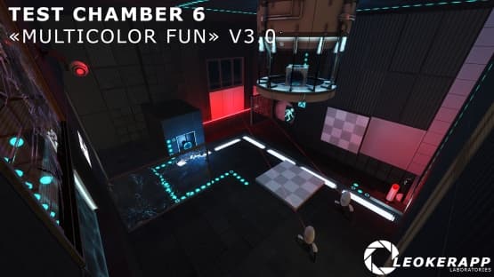 Test chamber #6 "Multicolor fun" — Portal 2 Workshop preview