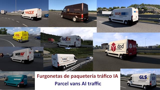 Parcel vans AI Traffic — Euro Truck Simulator 2 Steam Workshop preview image