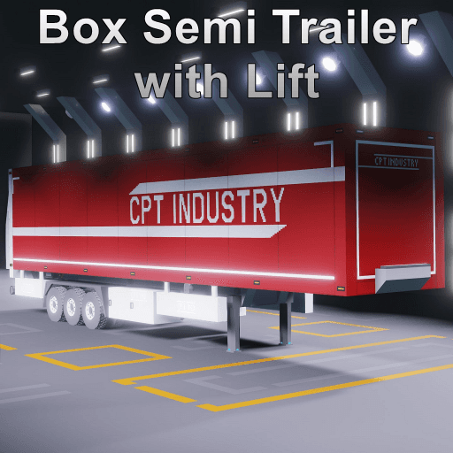 Box Semi Trailer with Lift — Stormworks: Build and Rescue Workshop preview