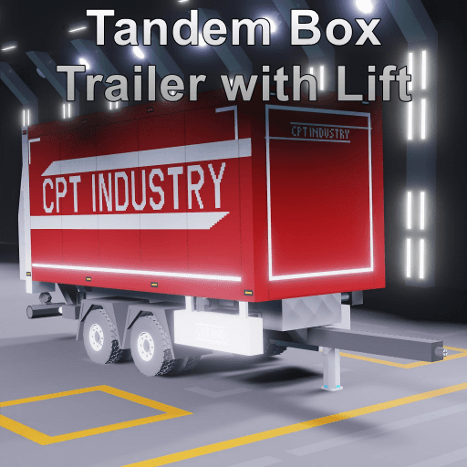 Tandem Box Trailer with Lift — Stormworks: Build and Rescue Steam Workshop preview image