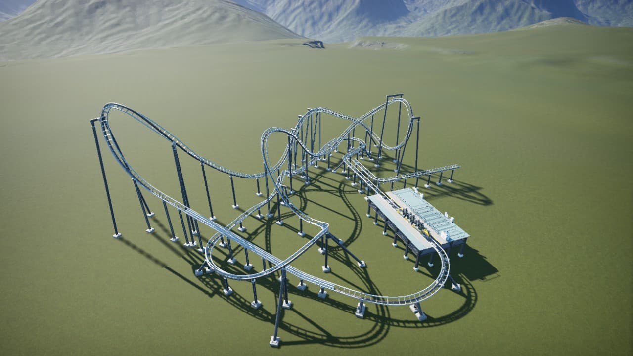 Space Diver - New Gen Vekoma Launched Coaster (Track only) — Planet Coaster Steam Workshop preview image