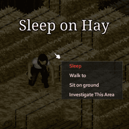 Sleep on Hay B42 — Project Zomboid Steam Workshop preview image